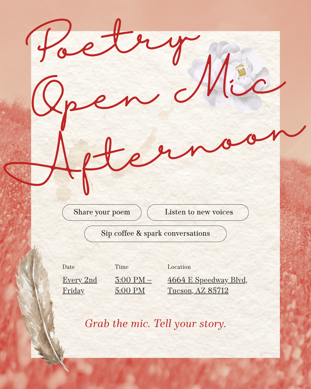2nd Friday Open Mic Night