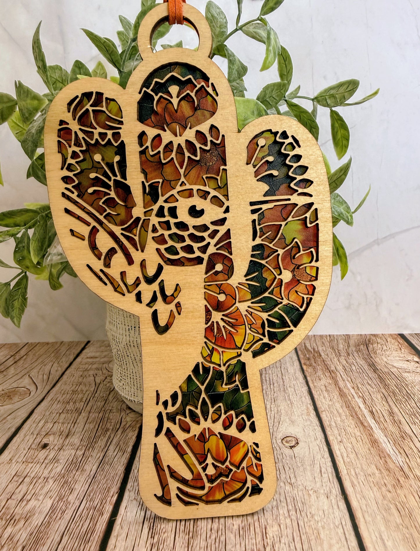 Saguaro Hummingbird Sun Catcher