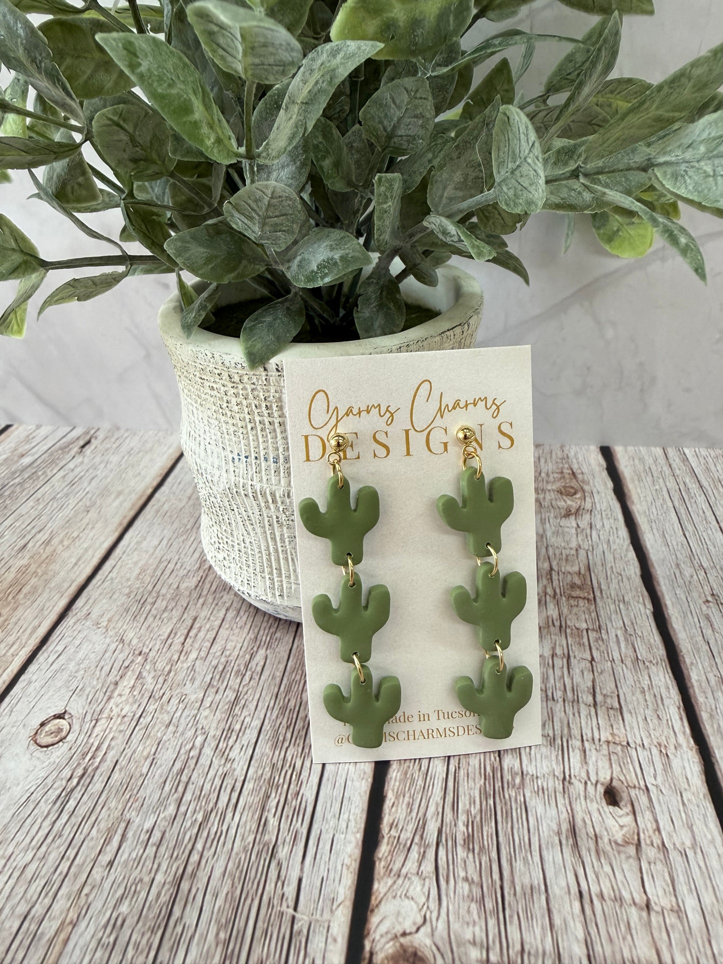 3 Cactus Dangles