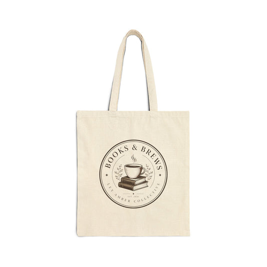 Books & Coffee Cotton Canvas Tote — Limited Supply