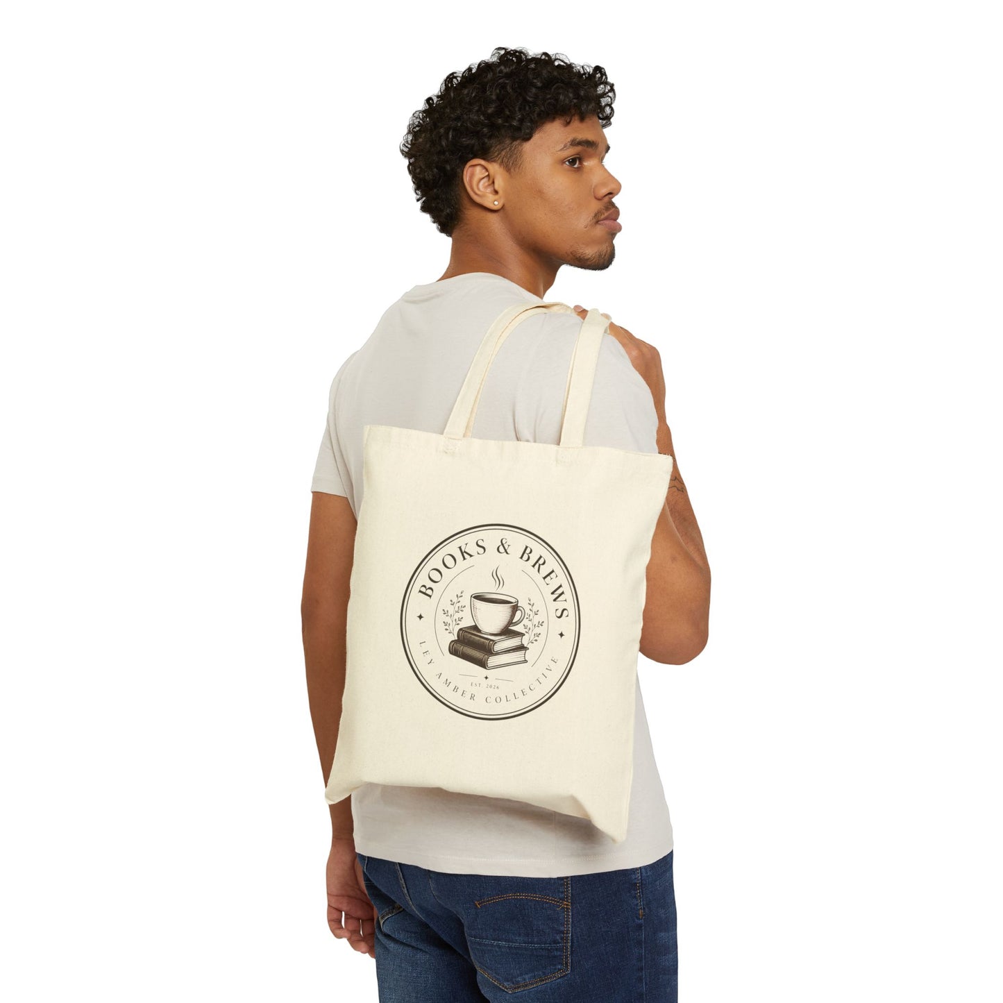 Books & Coffee Cotton Canvas Tote — Limited Supply