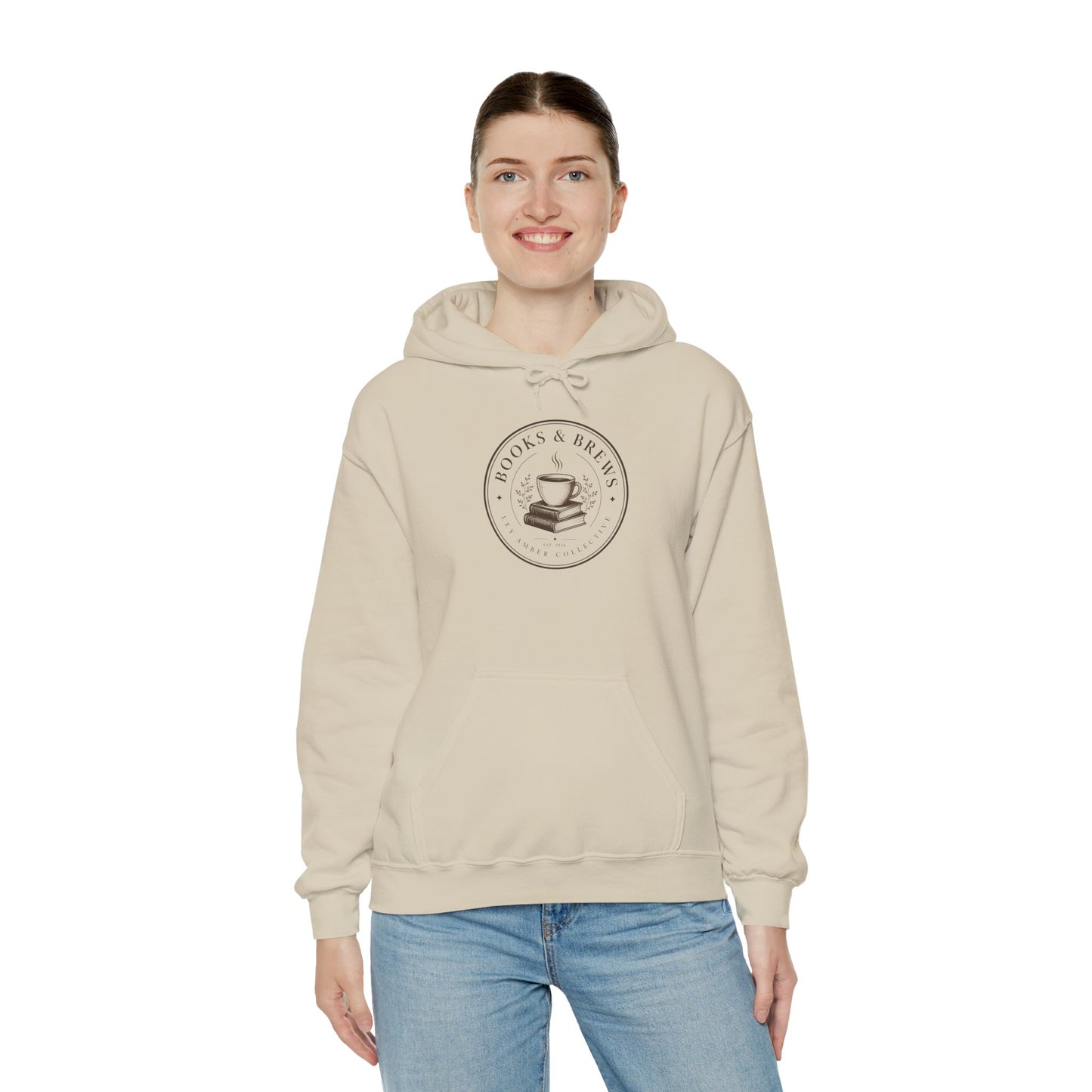 Book & Brew Hoodie — Cozy Coffee and Reading Lovers Pullover
