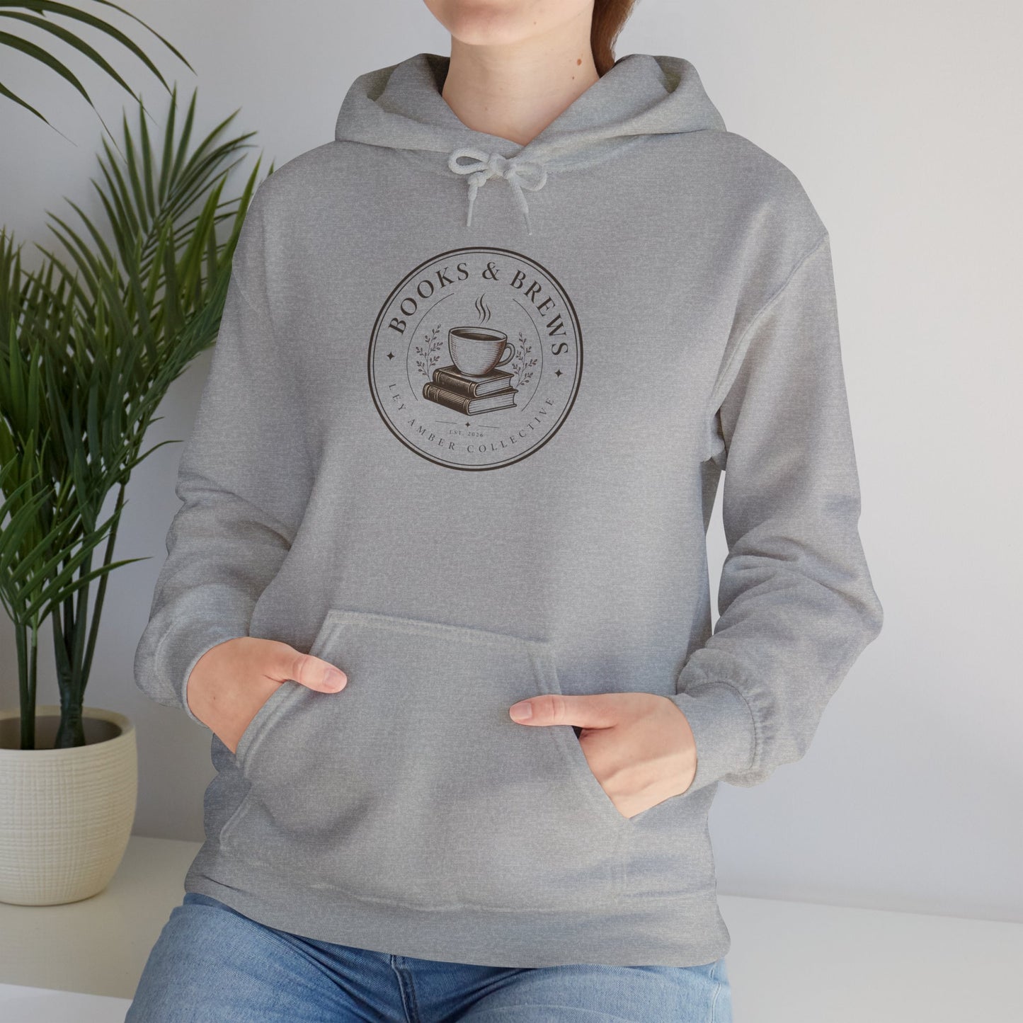 Book & Brew Hoodie — Cozy Coffee and Reading Lovers Pullover