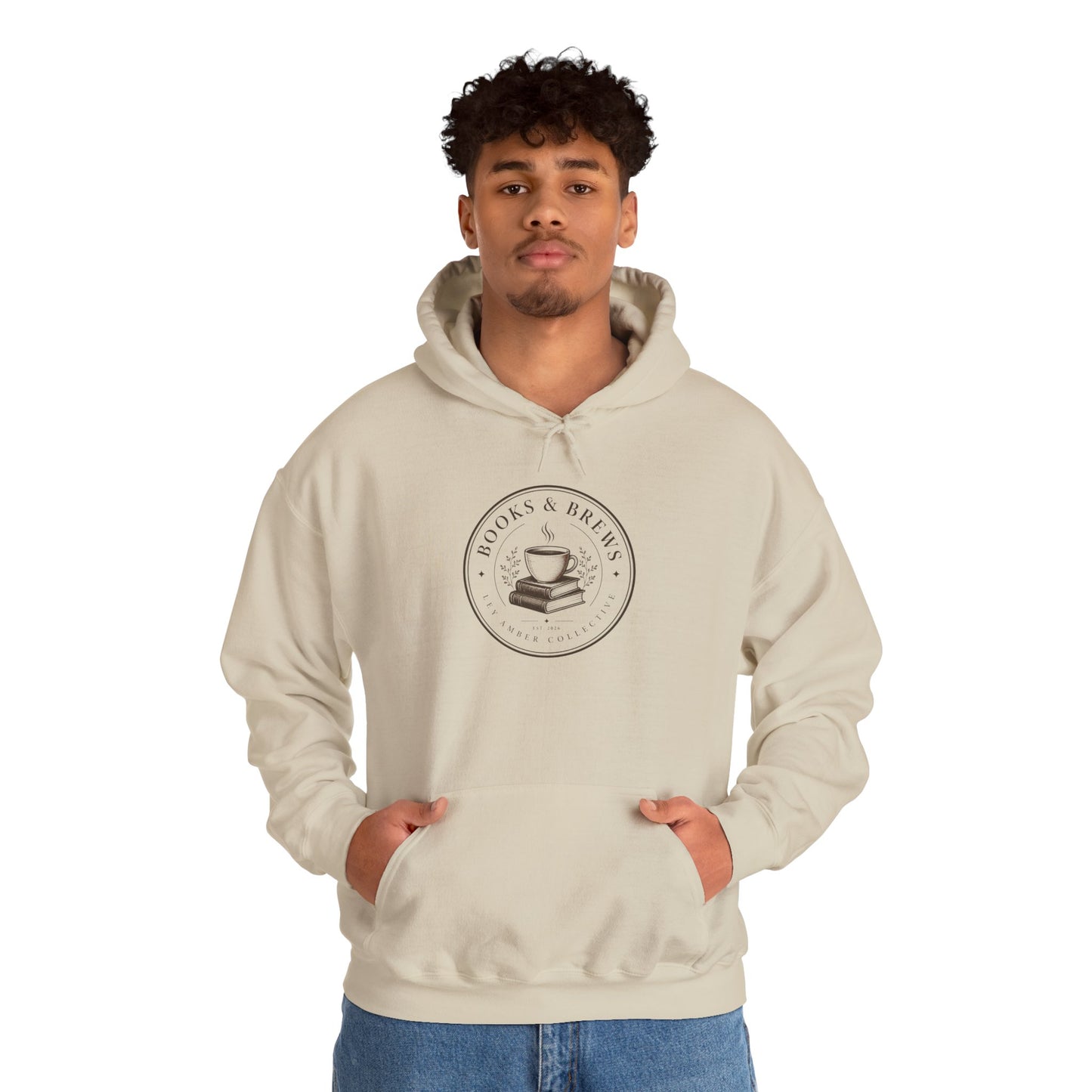 Book & Brew Hoodie — Cozy Coffee and Reading Lovers Pullover