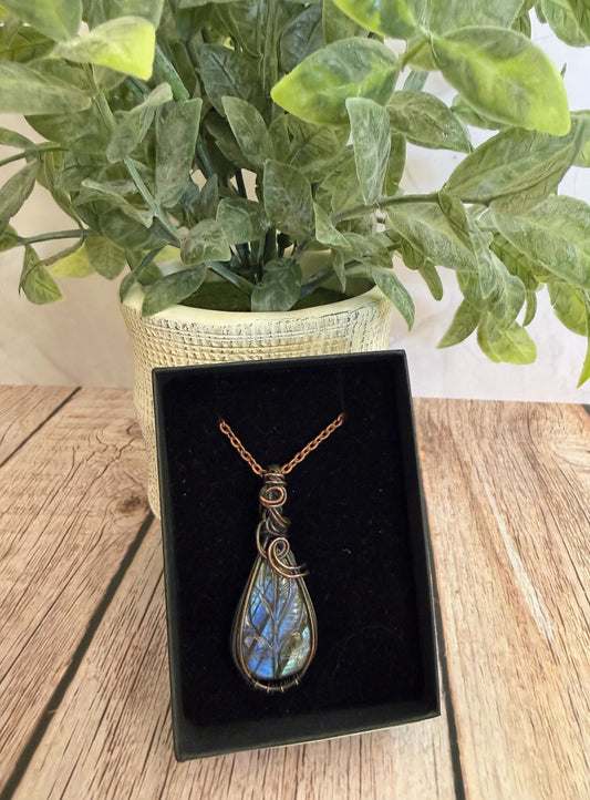 Carved Lab Pendant