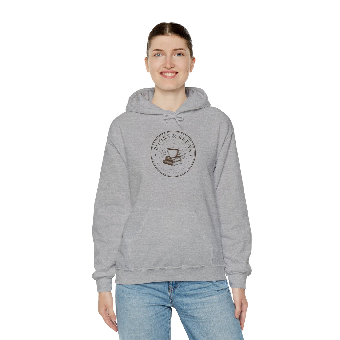 Book & Brew Hoodie — Cozy Coffee and Reading Lovers Pullover