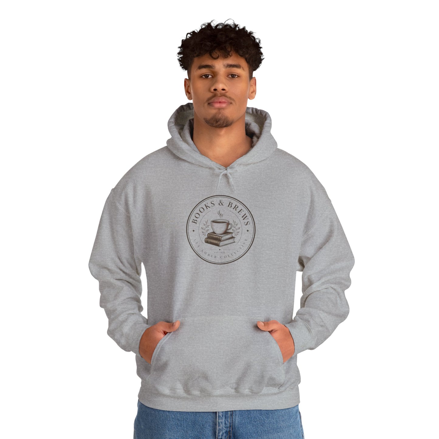 Book & Brew Hoodie — Cozy Coffee and Reading Lovers Pullover