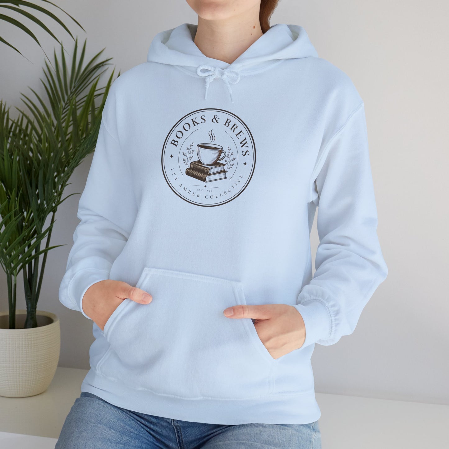 Book & Brew Hoodie — Cozy Coffee and Reading Lovers Pullover