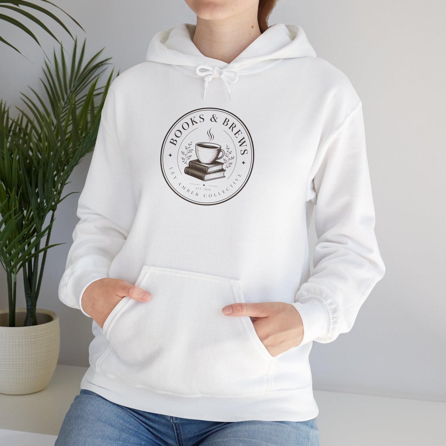 Book & Brew Hoodie — Cozy Coffee and Reading Lovers Pullover
