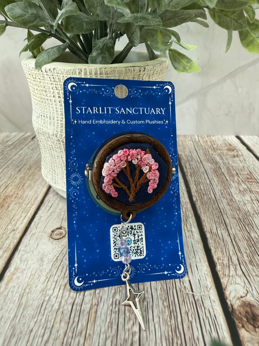 Embroidered Tree Brooch/Pin