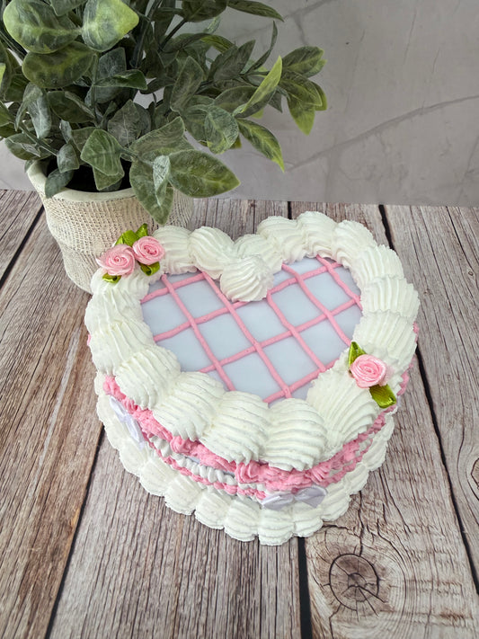 pink & white w/roses