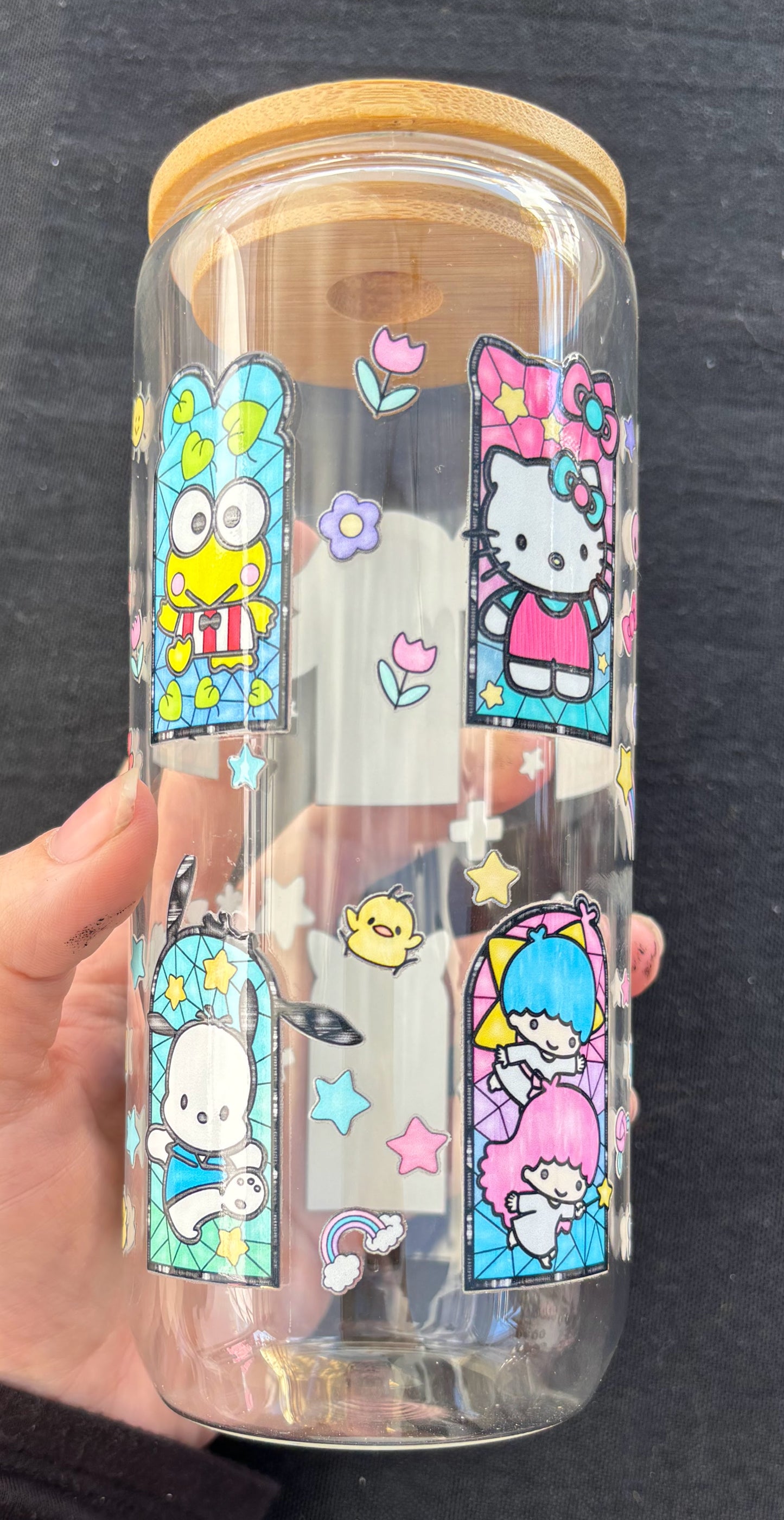 HK & Friends 20oz Glass Cup