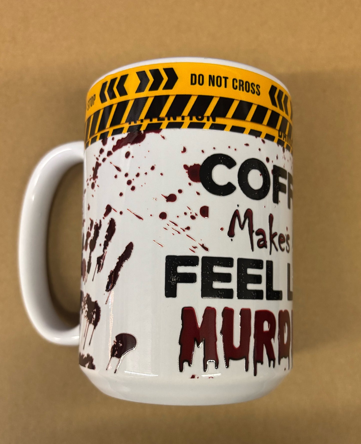 Crime Coffee 15oz Glass Mug