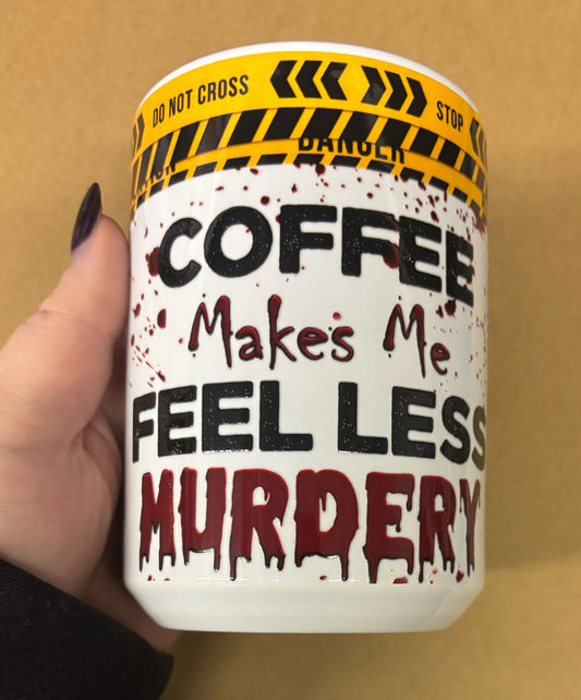 Crime Coffee 15oz Glass Mug