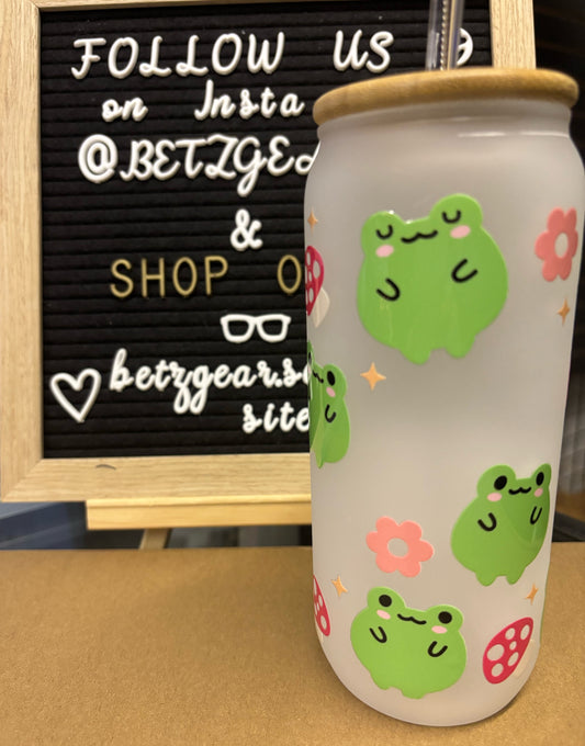 Froggy 20oz Glass Cup