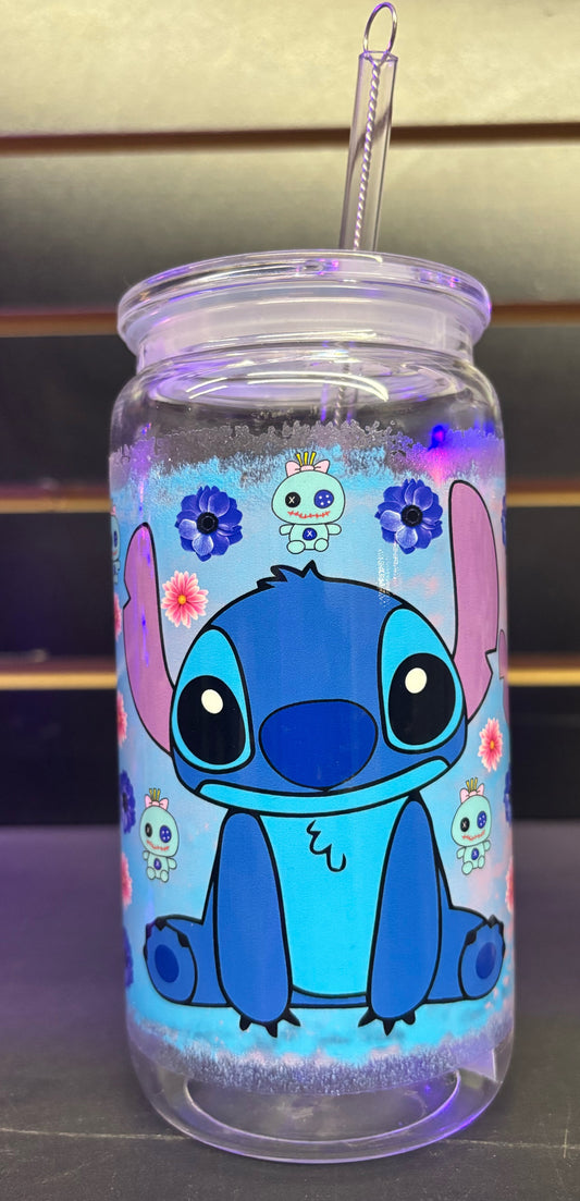 Stitch 16oz Plastic Cup