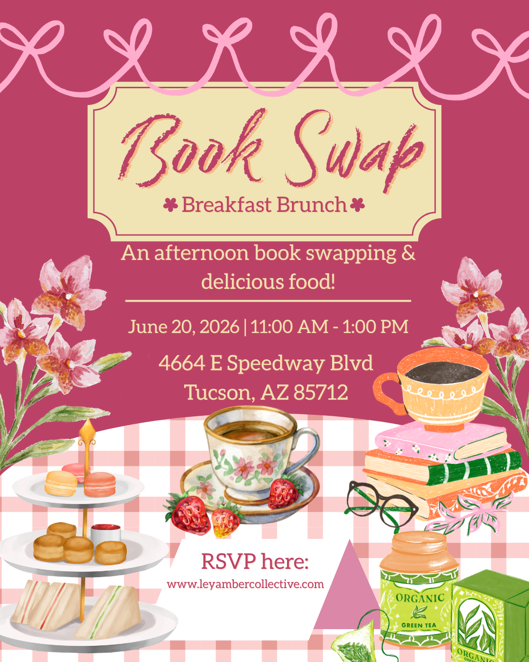 Book Swap Breakfast Brunch | Tucson Book Club Event at Ley Amber Collective
