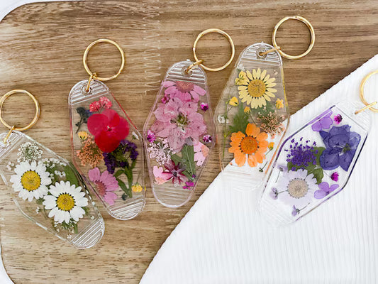 DIY Resin Floral Keychain Kit
